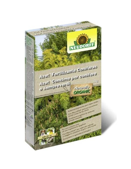 AZET FERTILIZANTE CONIFERAS 1 KG.(caja 8 unidades)