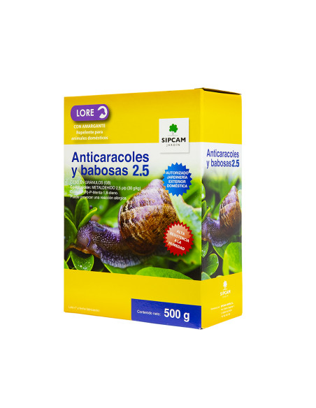 SIPCAM ANTICARACOLES Y BABOSAS  500 GR (caja 20 un)