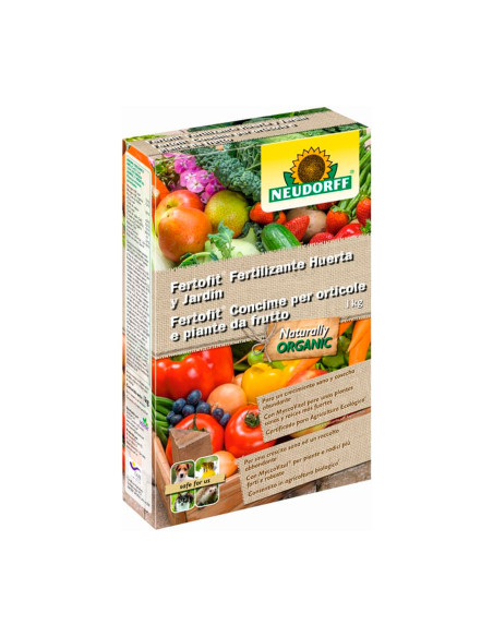 FERTOFIT FERTILIZANTE HUERTA Y JARDIN 1 KG (caja de 8 unidades)