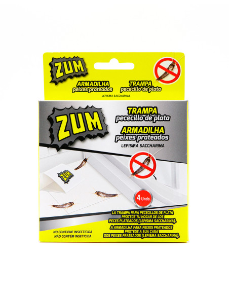 ZUM TRAMPA PECECILLOS DE PLATA 4 UN (caja de 12 un)