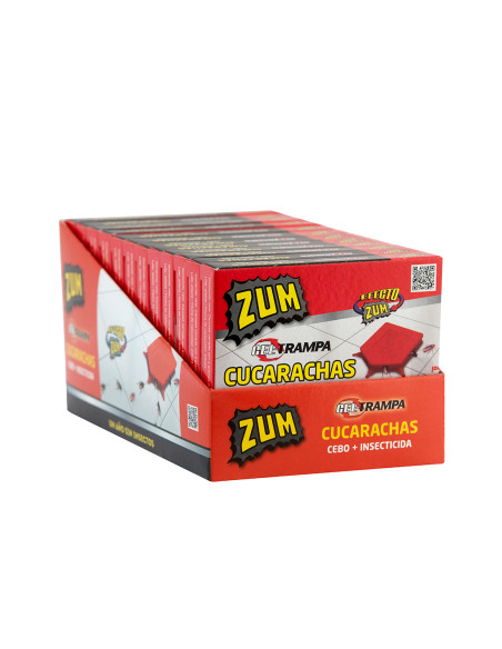 ZUM GEL TRAMPA CUCARACHAS EXPOSITOR 12 UN (caja de 48 un)