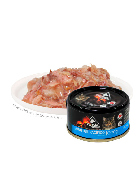 VOLCÁN ATUN DEL PACÍFICO CON ARROZ 70 GR (caja de 24 un)